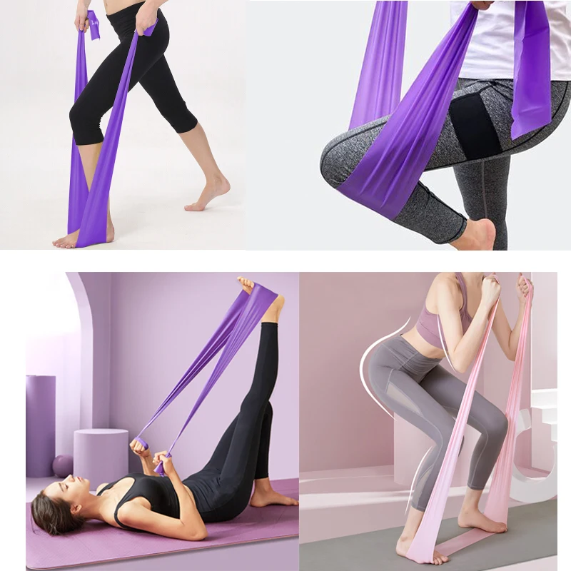 Resistance Bands 1.5M 1.8M 2M Yoga Exercise Straps Gym Strength Pilates Belts Fitness Training