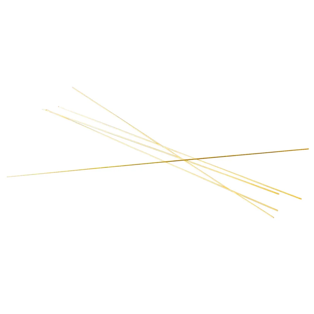 5Pcs Round Solid Copper Brass Rods, Copper Tool for DIY 300mm Length, Great for Outdoor Landscape and Garden Decoration