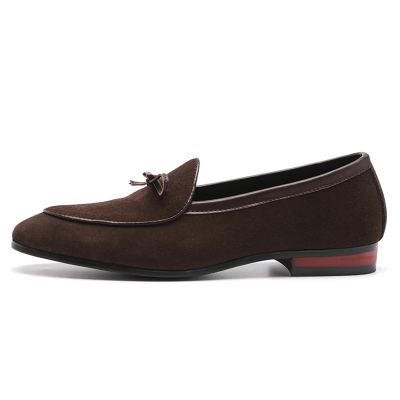 brown 37-48 мужские лоферы, Мокасины, дышащие, брендовые, классические, большие размеры, модные, удобные, элегантные, роскошные, повседневные мужские туфли,#7719 - Цвет: brown