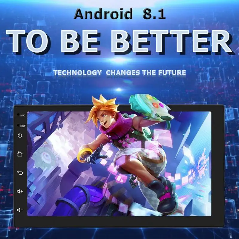 Автомобильный мультимедийный плеер 7168 2 DIN Android 8 1 стерео радио Bluetooth Navi BT 4 0 MP5