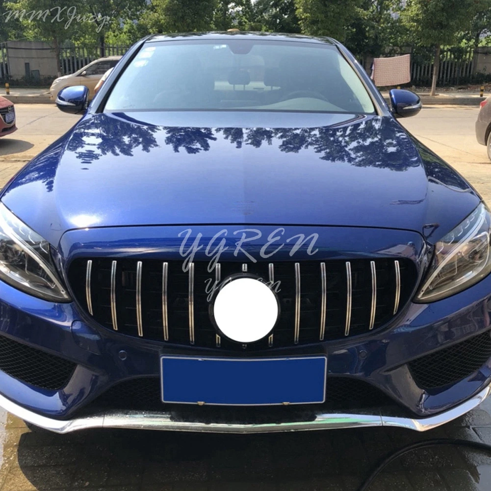 1х ABS GT R Стиль AMG Передняя решетка для Mercedes-Benz C Класс W205 C200 C300