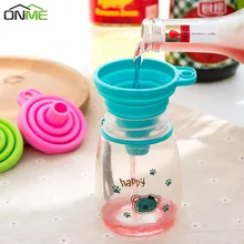 ONME полезный складной стиль Воронка бункер переносной мини Силиконовый гель складные кухонные инструменты Аксессуары Гаджеты