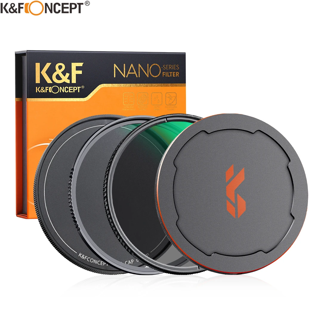 K &amp F Concept MC UV CPL набор фильтров для камеры с крышкой объектива круговое