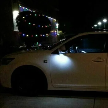 

Puddle Rearview Mirror Lamp LED For Ford Focus F150 Raptor Edge Fusion 1 pair 2x