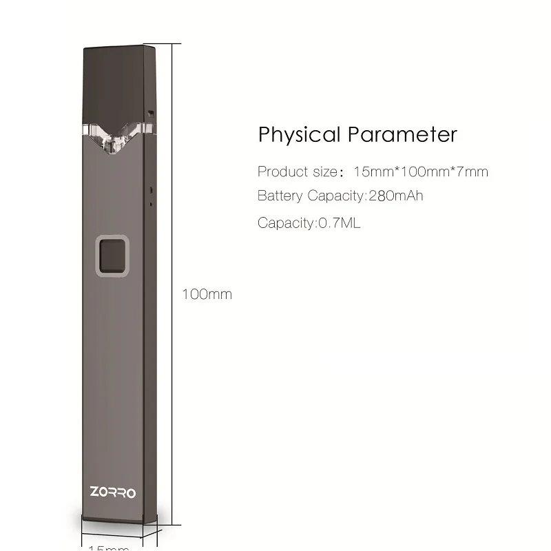 OVNS W02 ZORRO STARTER KIT Vape Pen электронная сигарета 250 мАч батарея 0 7 мл керамическая