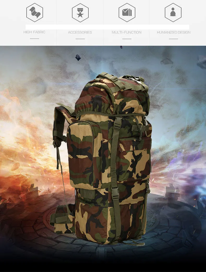 Военный Рюкзак Molle, Сумка для кемпинга, тактический рюкзак, мужской большой походный армейский рюкзак для путешествий, уличные спортивные сумки