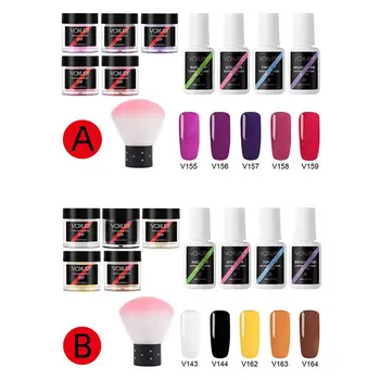 

Nail Powder Set Dipping Nail Powder Set Series Color Holographics Glittery Chrome Without Lamp Cure Nail Art Decorations Kit