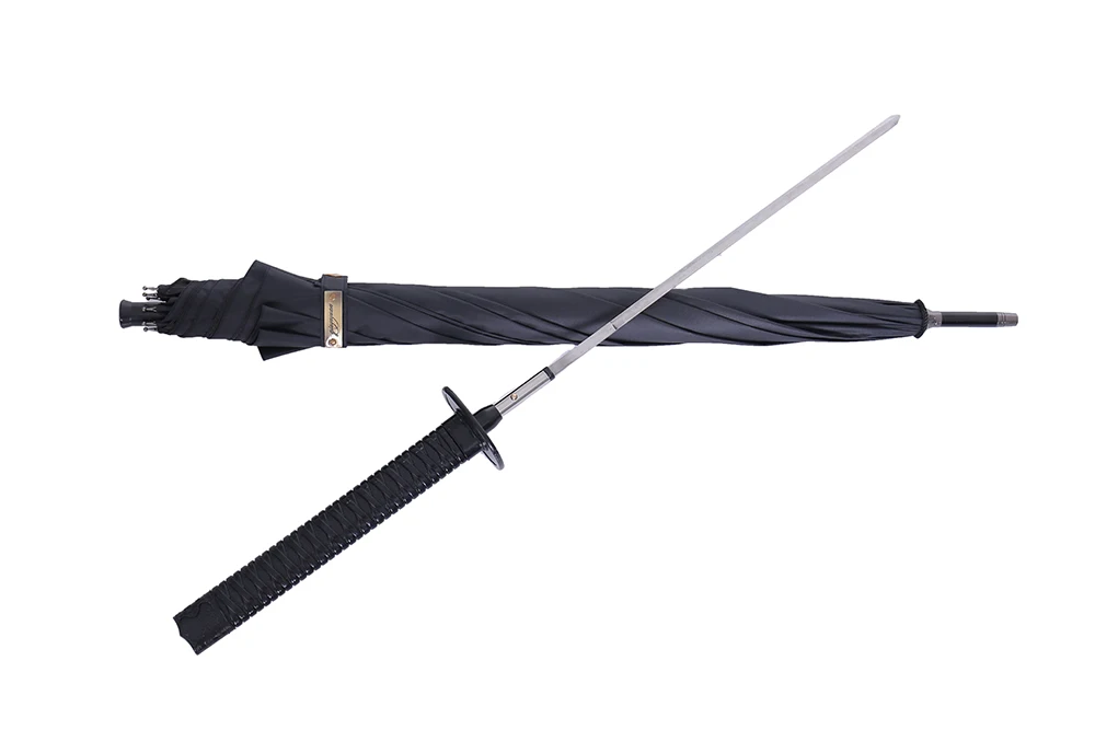 HHYUKIMI японский самурайский ниндзя меч катана Зонт Солнечный и Радужный длинная ручка большой Ветрозащитный Зонт-самурайский меч