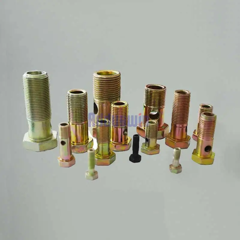 Одиночное двойное отверстие M6 M8 M10 M12 M14 m16 m8 полый винт дизельное моторное масло recyle возвратная трубка шарнир Гидравлический масляный Болт Винт
