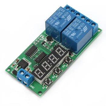 

2 Channel 12V DC Delay Timer Relay Module Digital Delay Timer Switch Cont Y5GD