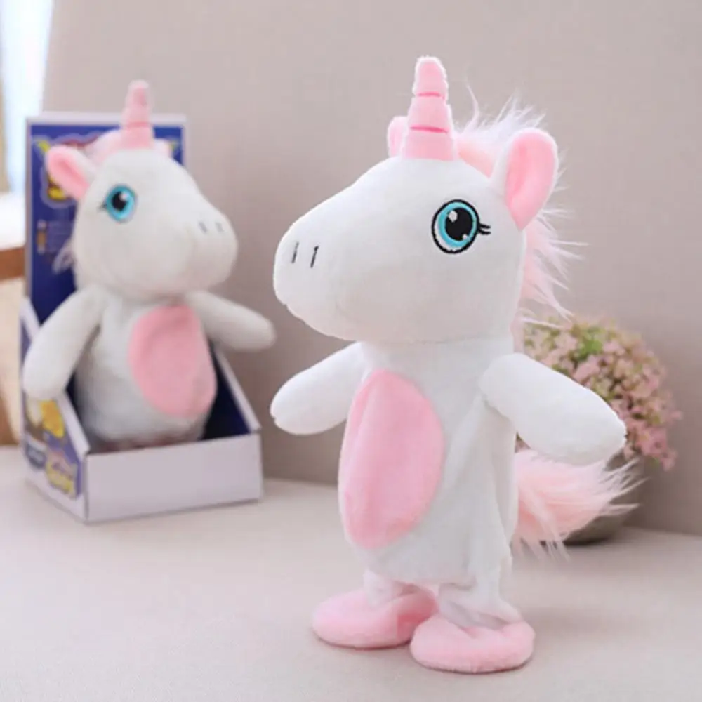 

Electric Singing and Walking Unicorn Plush Toy Stuffed Animal Toy Electronic Music Unicorn Toy for Children birthday gifts