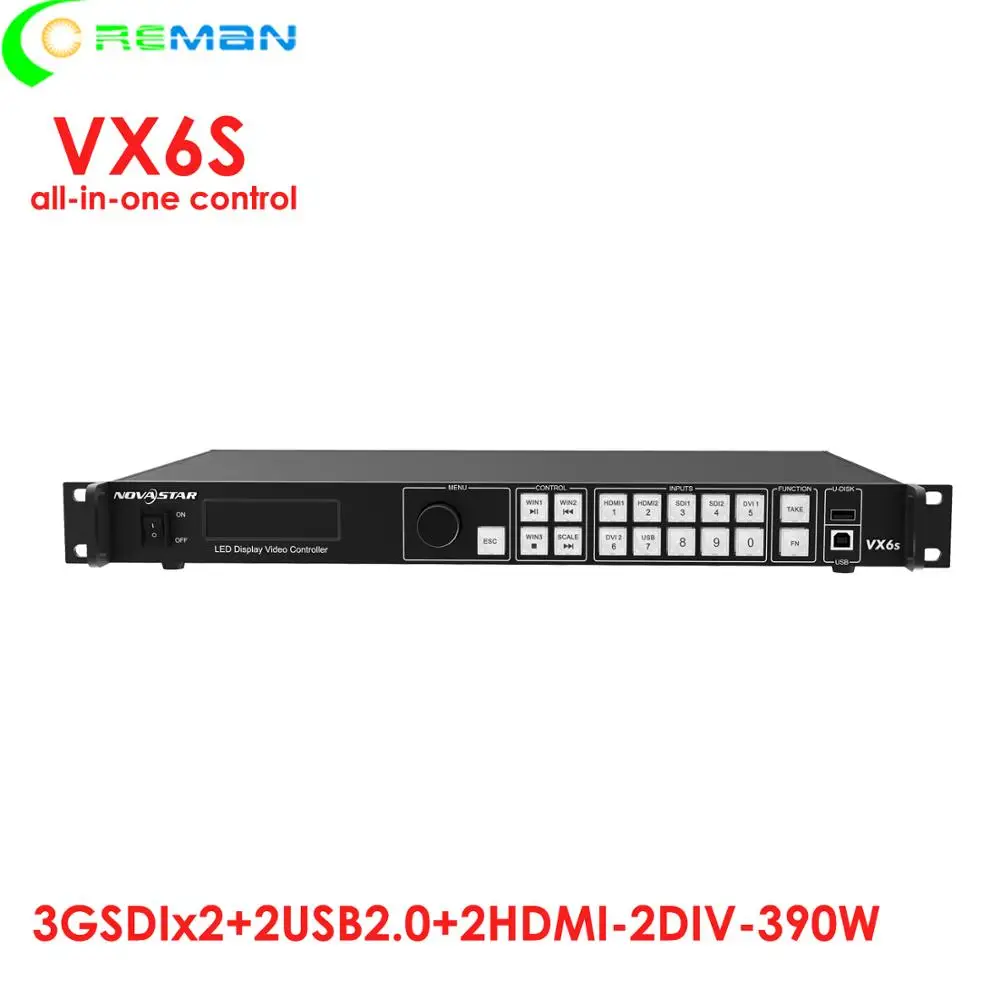Nova отправка карты VX4S/VX4U/VX6S Крытый открытый полноцветный светодиодный дисплей Контроллер синхронный светодиодный Видеосистема
