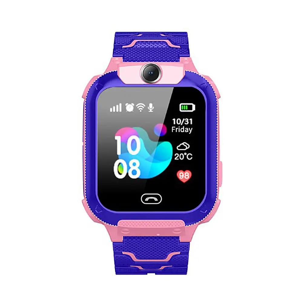 Q12B Детские Смарт-часы телефон водонепроницаемый LBS Smartwatch дети позиционирование вызов 2G SIM карта удаленный локатор часы для мальчиков и девочек