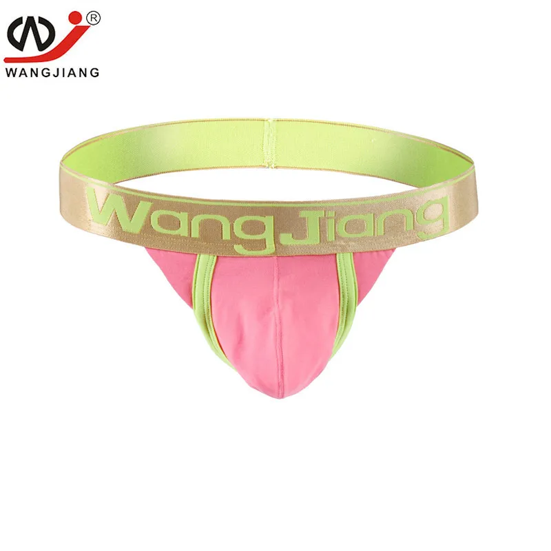 WJ Men's Underwear Sexy Strapless G-string Mooning Foreign Trade Cotton Soft T-back 1018WD |