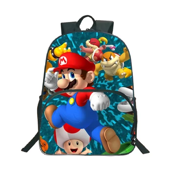 

Super Mario Backpack Popular Pattern School Backpack Children Boys Girls Daily Backpack Students Backpack Gift