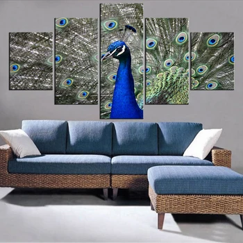 

5 Pieces set Modern Canvas peacock-3499230 Painting Wall Art The Picture For Home Decoration print Giclee Artwork For Wall Decor