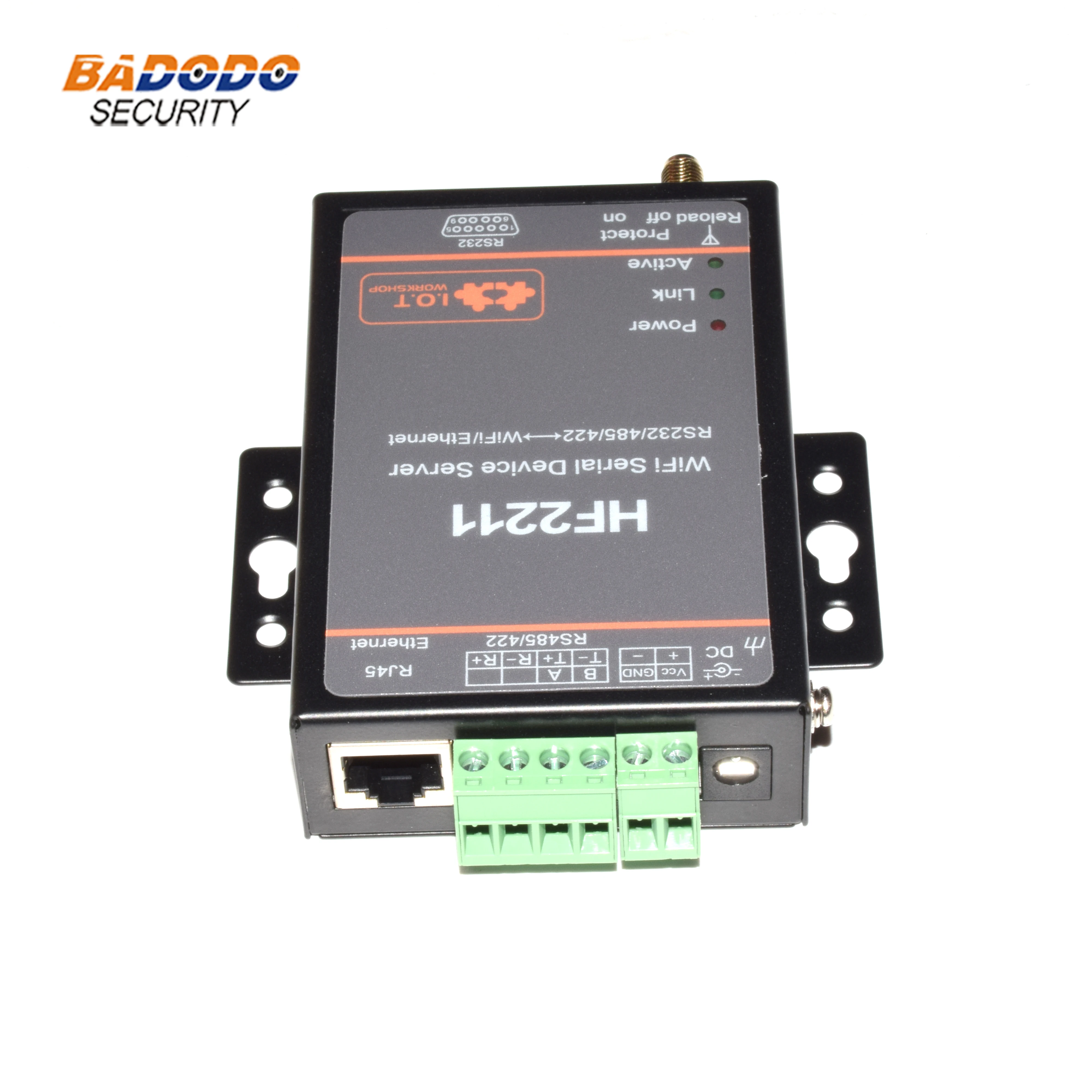 HF2211 последовательный сервер RS232/RS422/RS485 к WiFi/Ethernet, поддержка TCP/IP/Telnet/Modbus TCP протокол, маршрутизатор или мост сетевой режим