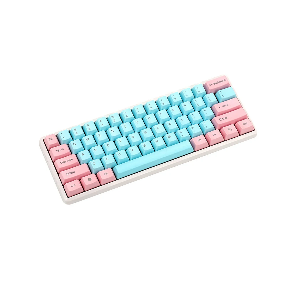 61 Key Top Print Выключатели для аксессуаров в Майями Keycap 61 87 104 ключ легко установить толстый pbt профиль мода офис прочный дом для ANSI MX - Цвет: 61 Key Top Print