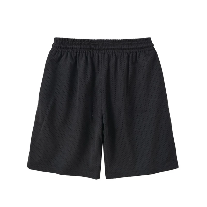 Ins port wind летние брендовые быстросохнущие спортивные повседневные штаны с эластичной резинкой на талии дышащие однотонные прямые сетчатые мужские шорты