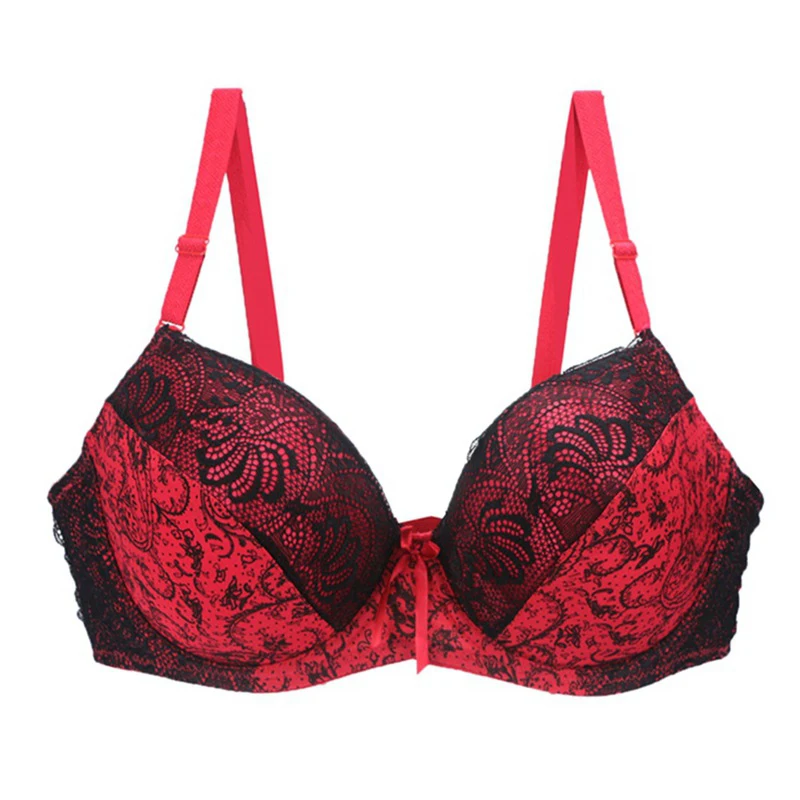  Sexy Bras For Women Push Up Bra Lace Plus Size Brassiere Lingerie Bralette Ultra-thin Large Cup D E