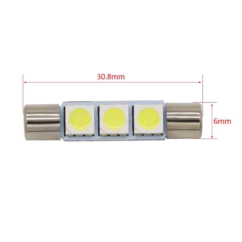 H4 светодиодная линза лампа автомобильная фара 12V 4 x enon Лампа Белая 3-SMD 6641 для автомобиля солнцезащитный козырек косметическое зеркало предохранитель фары