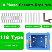  Metal Wall Plate Screws for 86 Type  118 Type 120Type 10pcs Lever Electrician Switch And Socket Cassette Repair Device Tools 