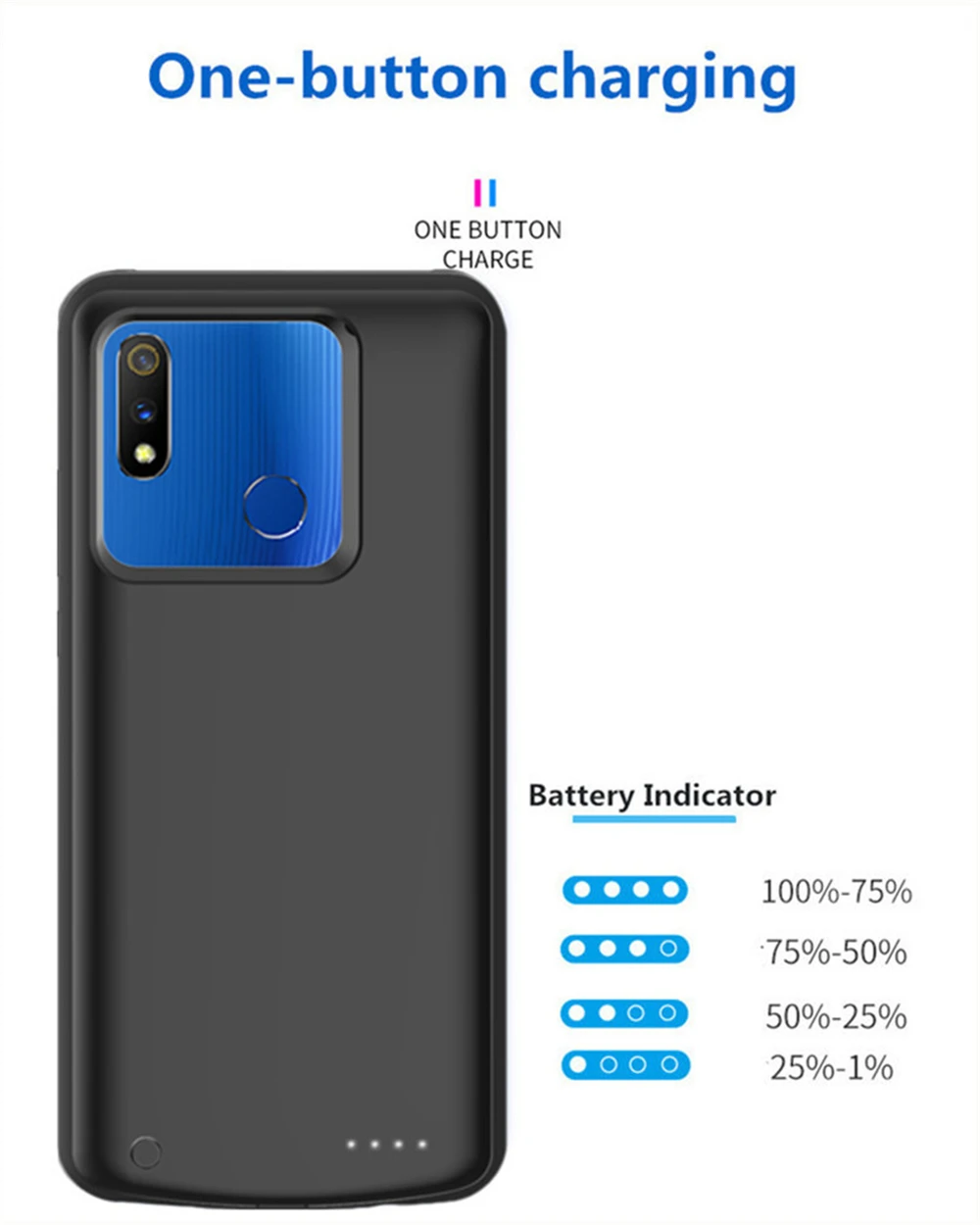 Чехол для зарядного устройства для OPPO Realme X Lite power Case 6500 мАч чехол для зарядки внешнего аккумулятора