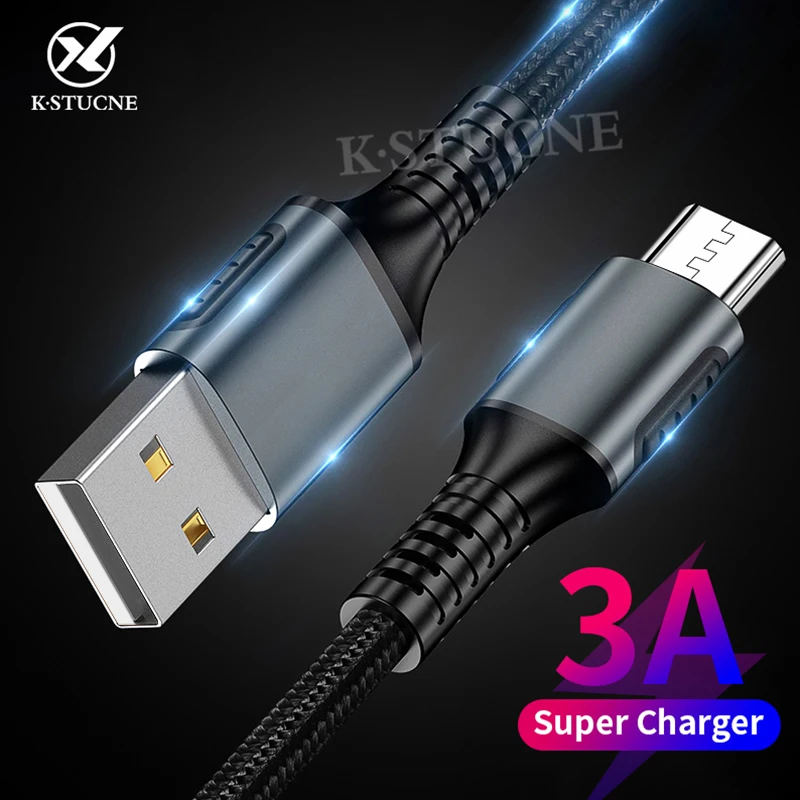 Micro USB кабель 3.0A Быстрая зарядка Microusb кабель зарядного устройства для samsung J4 J5 J6 J7 Xiaomi Redmi Note 5 4 Android Кабели для телефонов