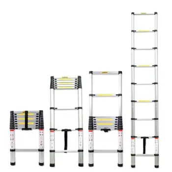 

6.5FT 8.5FT 10.5FT Aluminum Multi-Purpose Telescopic Ladder Extension Loft Steps