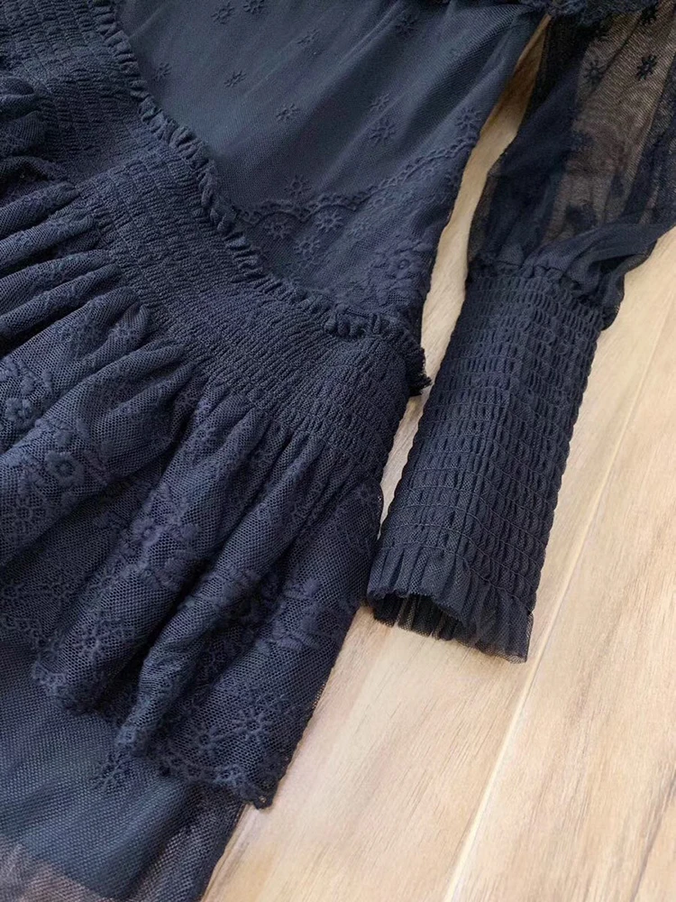 Ziwwshaoyu Подиум Boho Woemn's Mesh Мини платья изысканная вышивка необычное платье для вечеринки