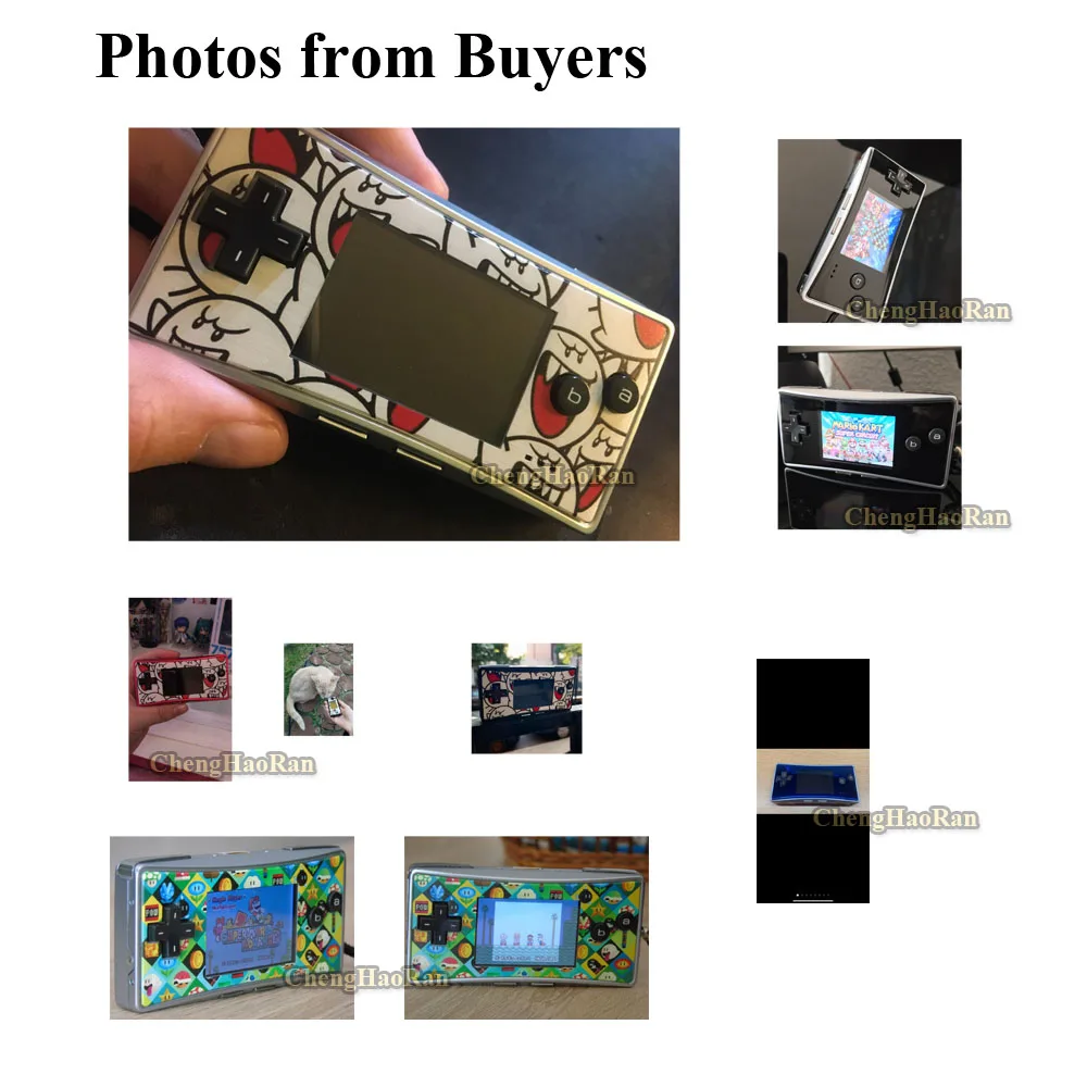 ChengHaoRan 16 стилей 16 цветов передняя оболочка чехол Лицевая панель для GBM Gameboy micro system