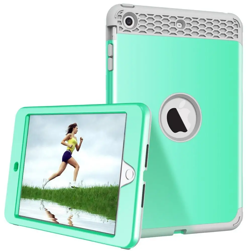 

For iPad mini 1/2/3 A1599 A1600 A1601 Armor Shockproof Heavy Duty Silicone Hard Case Cover Protector Shell+Stylus Pen+Gift.