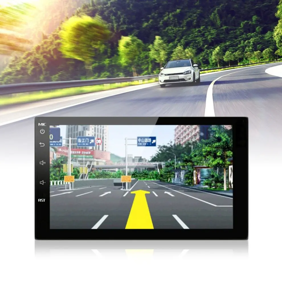 7-дюймовый автомобильный gps навигация 1080P HD интеллигентая(ый) Автомобильные навигаторы с заднего вида Камера для Android Системы