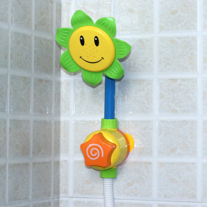 Baby Bath Toy Sunflower Shower Water Spouting Rotary Table Waterwheel GIRL'S And BOY'S 3-Year-Old Infant Child Water Toys