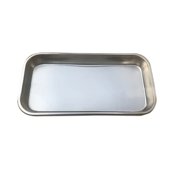 

2019 Non-magnetic sterilization dental flat-bottomed surgical instrument tray dental tray stainless steel dental instrument tray