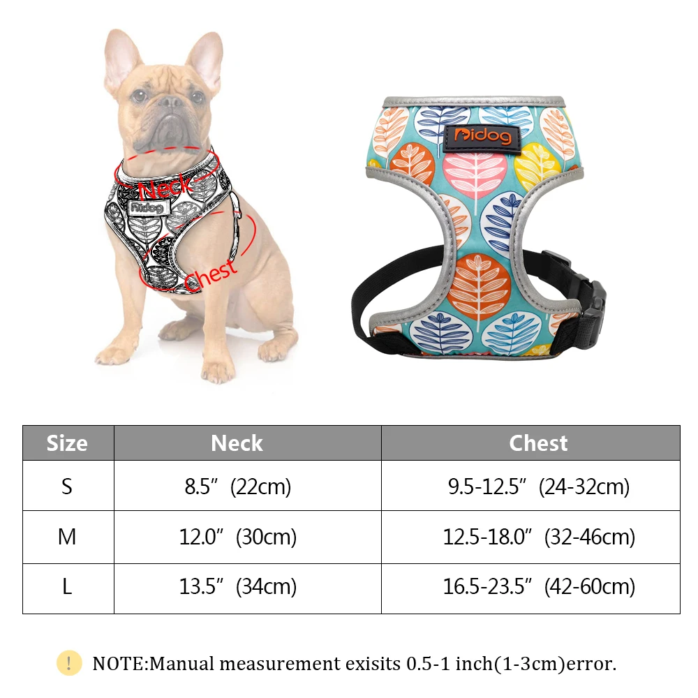 Cute Fruit Small Dog Harness Vest Print Cat Puppy Harness Mesh Reflective Harness for Small Dogs Cat Chihuahua Yorkshire 