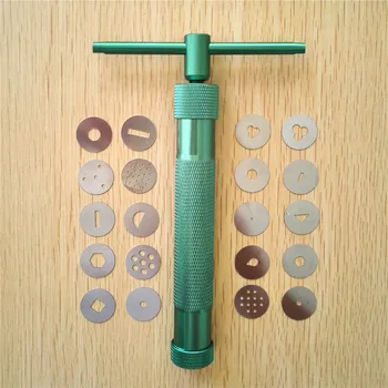 

Useful Green Clay Extruders Sculpture Clay Sugar Paste Extruder Fondant Cake Sculpture Polymer Cake Tool