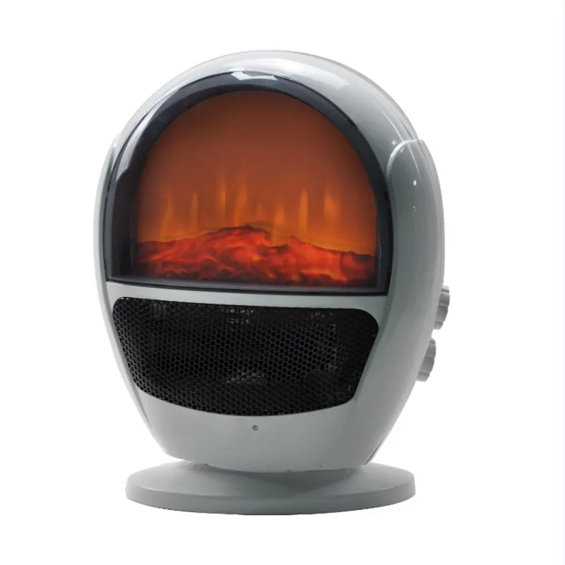 

600W New Heater 3D Imitation Carbon Crystal Flame Heater Hot and Cold Can Be Shaken Three Seconds Speed Hot White