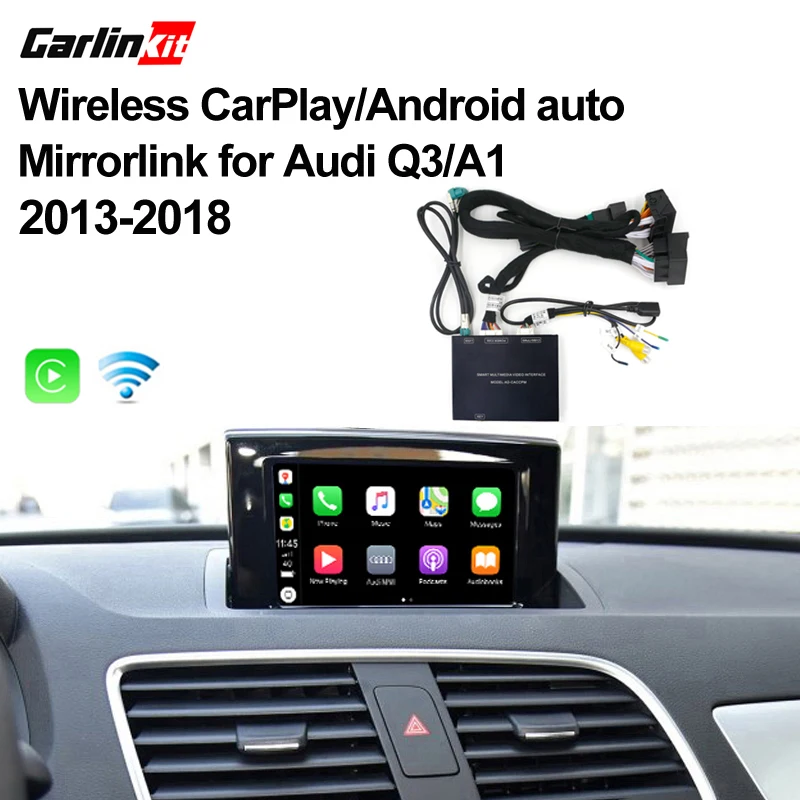 Best 2019 Car Apple CarPlay Android Auto Wireless Decoder for Audi Q3 MMI 2013-2018 Original Screen Reverse image Retrofit Kit 0 Best 2019 Car Apple CarPlay Android Auto Wireless Decoder for Audi Q3 MMI 2013-2018 Original Screen Reverse image Retrofit Kit 0