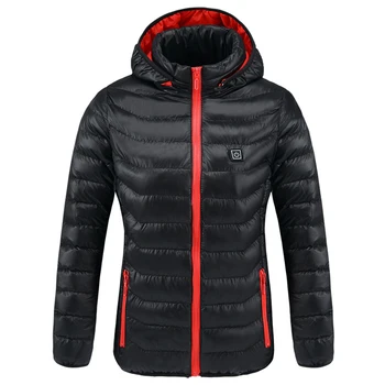 

2019 New Motorcycle Jacket Men Autumn Winter USB Graphene Heating Jacket Moto warm Jacket Thermal Motorbike Riding Jacket Hooded
