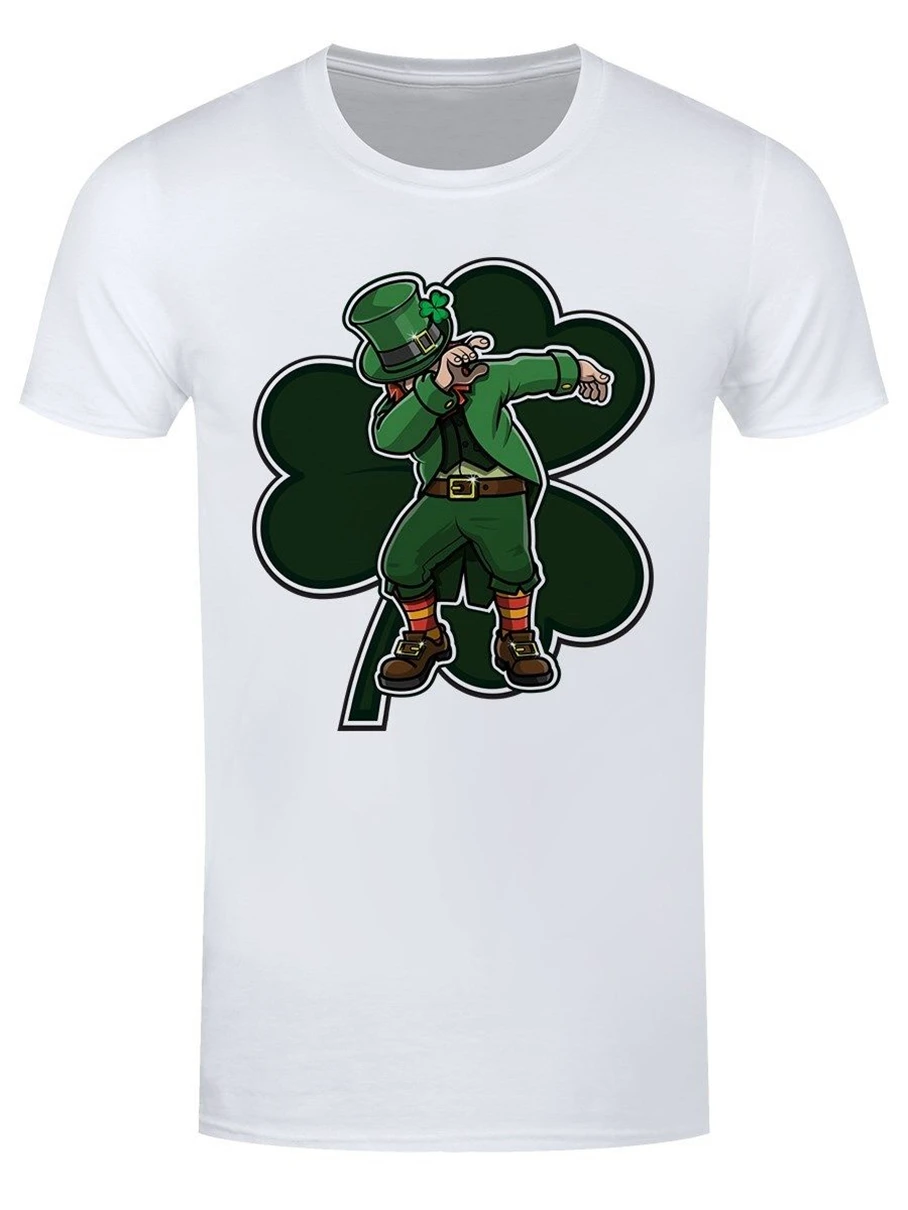 Футболка Leprechaun Dab St Patrick'S Day мужская белая Бесплатная доставка легкая футболка |