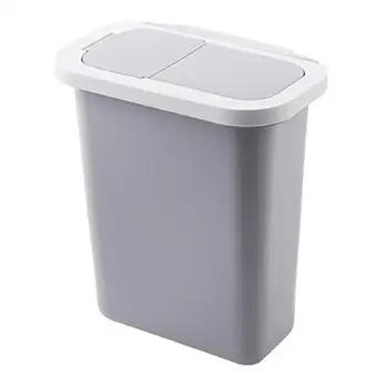 

Kitchen Trash Can with Lid Cabinet Door Hanging Garabage Box Wall-mounted Rubbish Container Multifunction Kitchen Office Storage