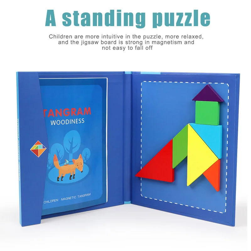 Дорожная игра Магнитный пазл мозаика набор Монтессори Развивающие детские игрушки подарки BM88