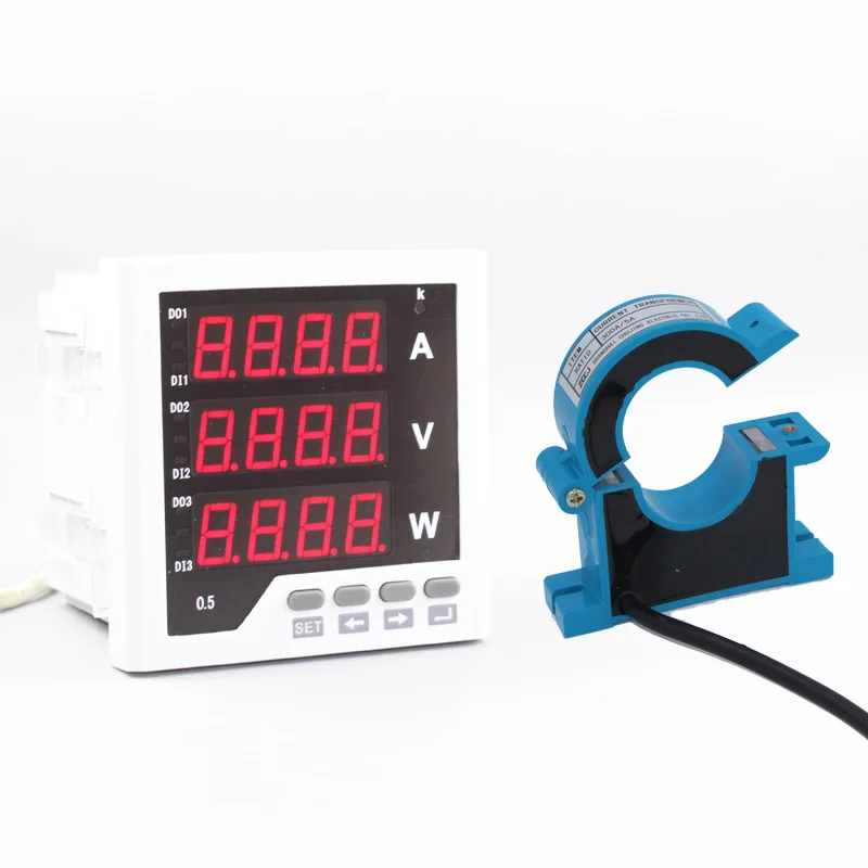 

AC0-400A, 0-750V digital A V W счётчик киловатт однофазный амперметр напряжение и ватт монитор измеритель тока, напряжения и мощности