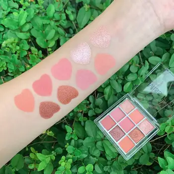 

Miss Lara 9 Color Glitter Matte Eyeshadow Palette Makeup Glitter Pigment Smoky Eyeshadow Palette Waterproof Cosmetics