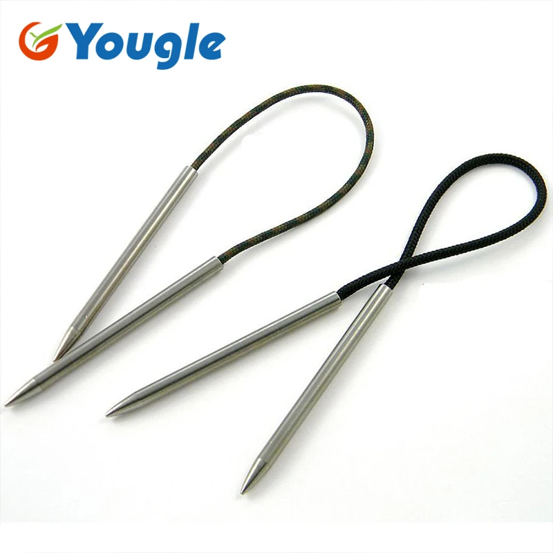 YOUGLE 2 шт./лот 3 &quotДжамбо нержавеющая сталь шнуровки ткачество Stiching игла МР для 550