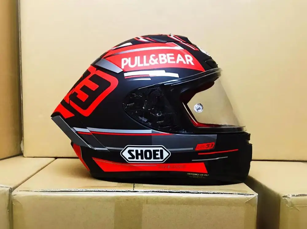 Новинка, мотоциклетный шлем с открытым лицом и двойными линзами X14, мотоциклетный шлем с медвежонком, мотоциклетный гоночный шлем