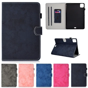 

for iPad Pro 11 2020 /iPad Air 4 2020 Case Retro PU Leather Flip Stand Shockproof Protective Tablet Cover