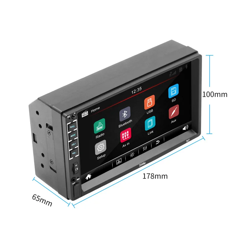 N7 7-дюймовый высокой четкости Автомобильный Bluetooth MP5 плеер карты U диск радио Поддержка Apple XR Интернет