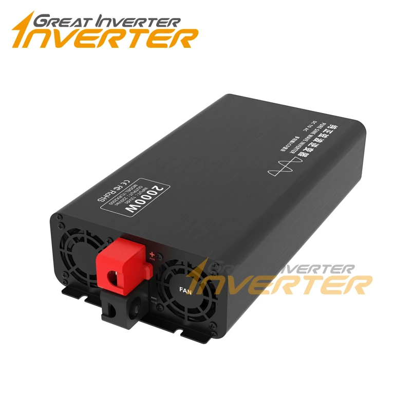 

Home Use LCD 12v 24v 36v 48v 60v 72v 84V Dc to Ac 110v 220v Input 2000WPure Sine Wave Power Portable Inverter for Car